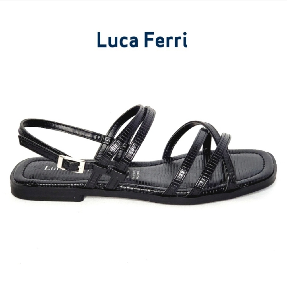 Luca Ferri Gwiawia Croc Print Sandals